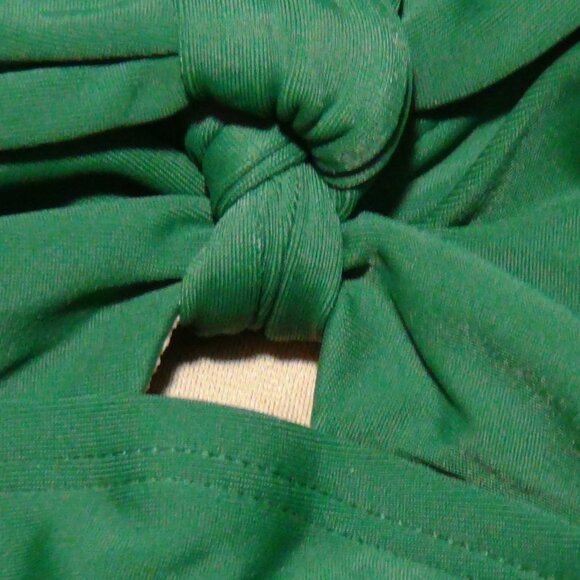 Kona Sol Womens Tie Front High Coverage One Piece Swimsuit Green M XL - Picture 6 of 16